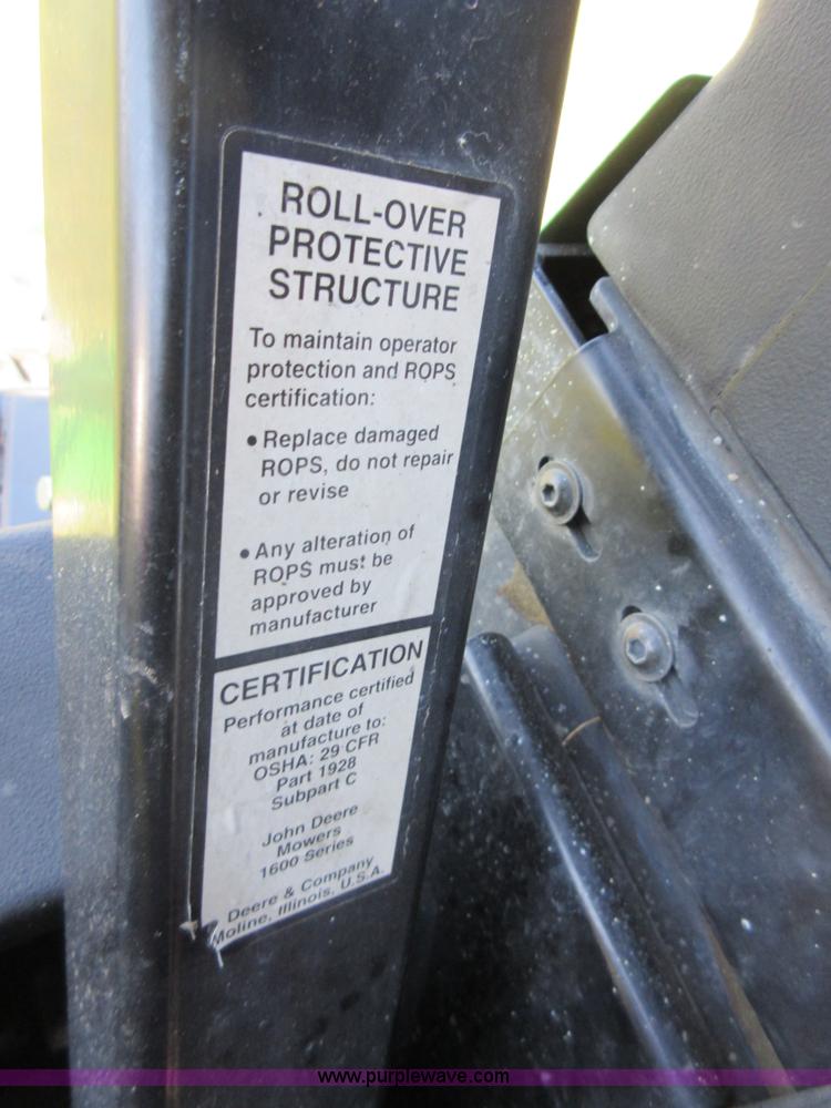 image for item AZ9057 2009 John Deere 1600 Series II wide area mower