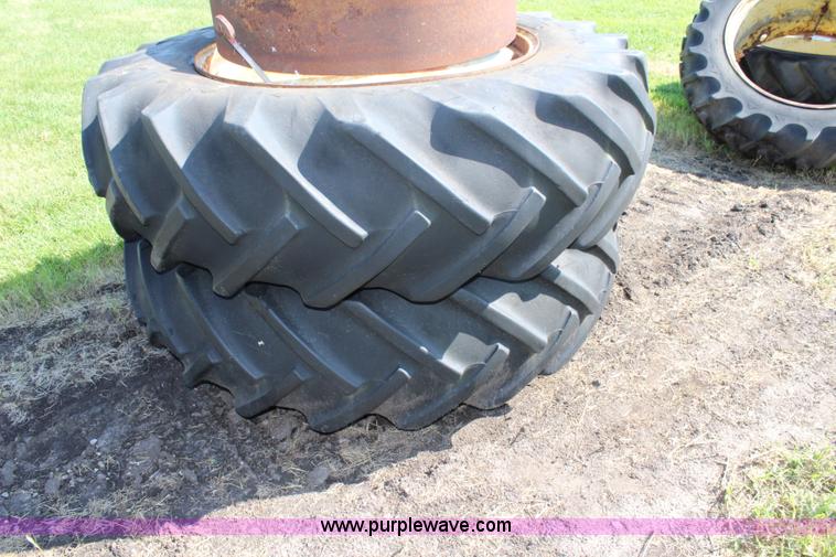 image for item BB9354 (2) 18.4-38 tractor tires and wheels
