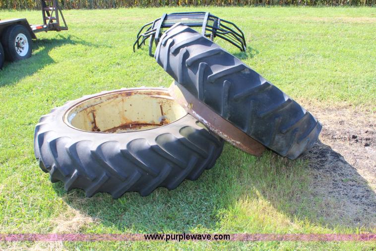 image for item BB9357 (2) 15.5-38 tractor tires and wheels