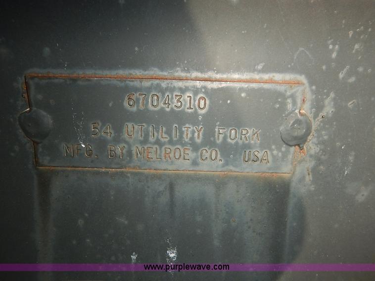 image for item BH9988 Melroe utility fork skid steer attachment