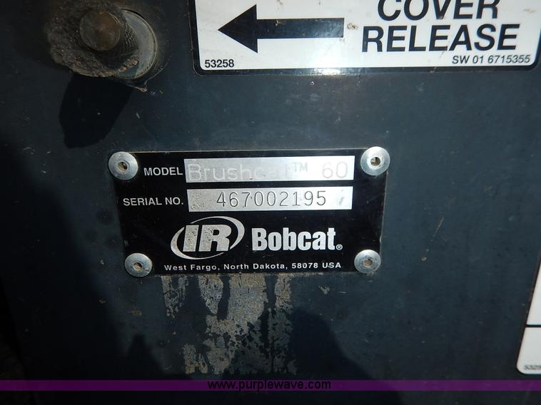 image for item BH9993 Bobcat Brushcat 60 rotary mower skid steer attachment