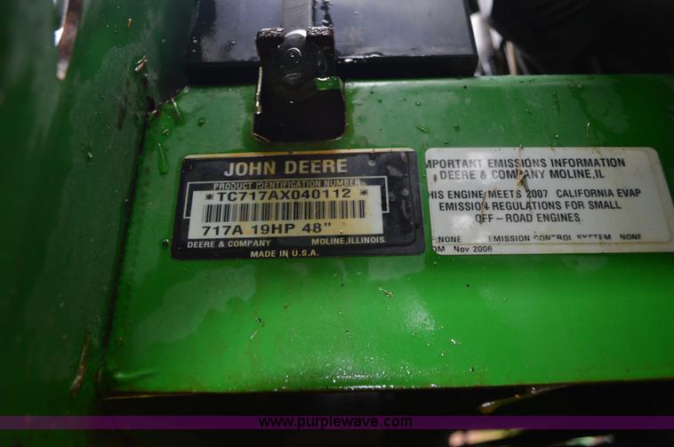 image for item BR9912 John Deere 717A ZTR lawn mower