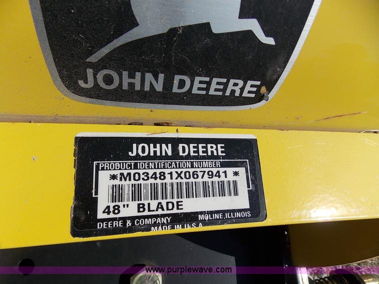 image for item BT9202 John Deere snow blade