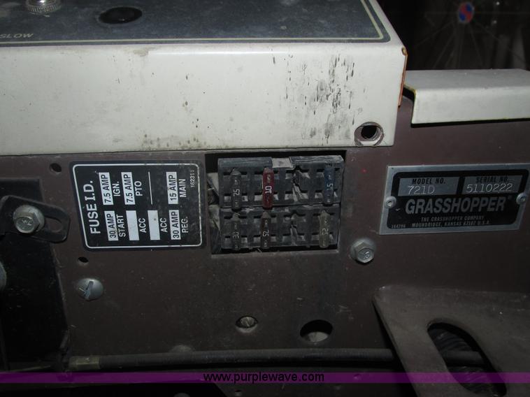 image for item H1207 2001 Grasshopper 721D ZTR lawn mower