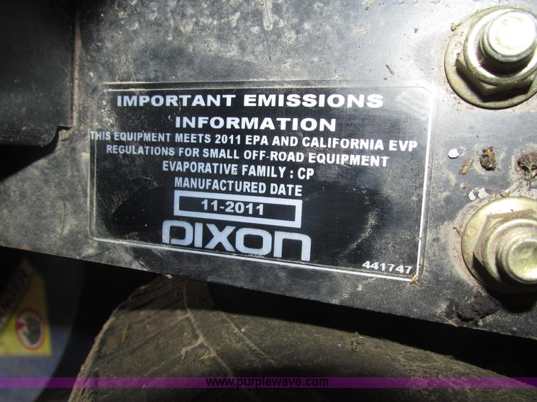 image for item H1208 2011 Dixon Ram 48ZT ZTR lawn mower