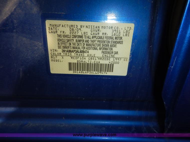 image for item J6457 2010 Nissan Sentra