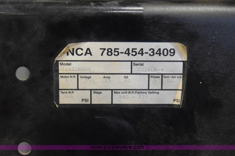 image for item J8181 American air compressor