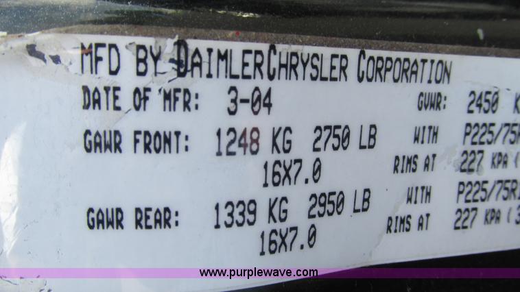 image for item J8564 2004 Jeep Grand Cherokee Special Edition SUV