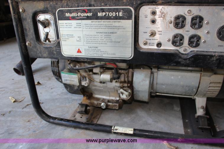 image for item K1098 Multi-power MP7001E generator