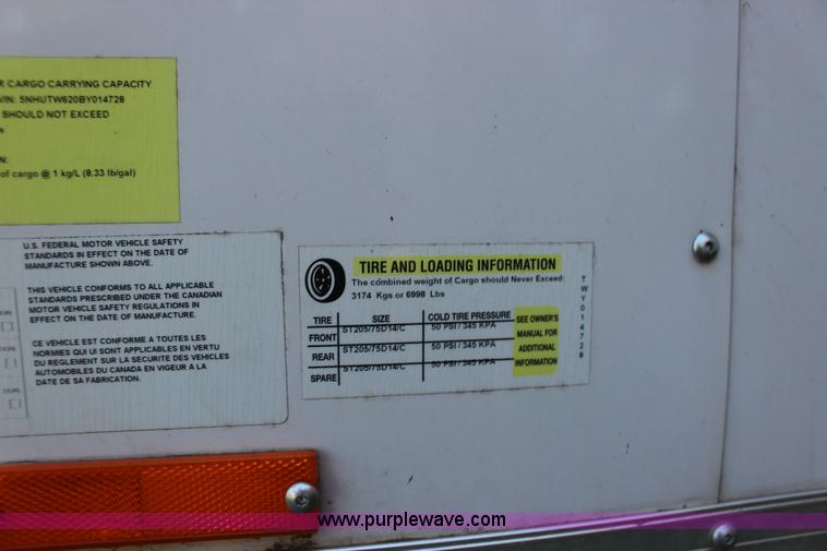 image for item K1099 2011 American Hauler enclosed cargo trailer