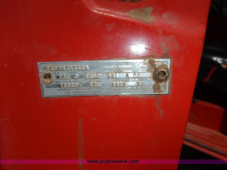 image for item K1625 1966 Ford F350 pickup truck