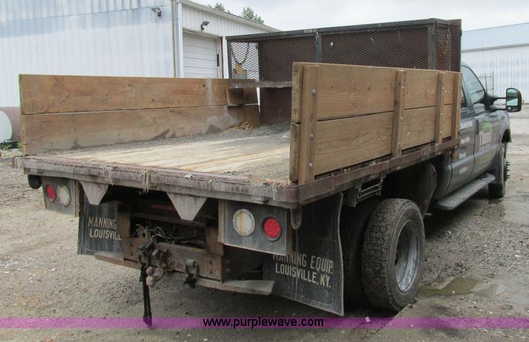 image for item K5102 2002 Ford F450 Super Duty XL Crew Cab dump flat bed truck