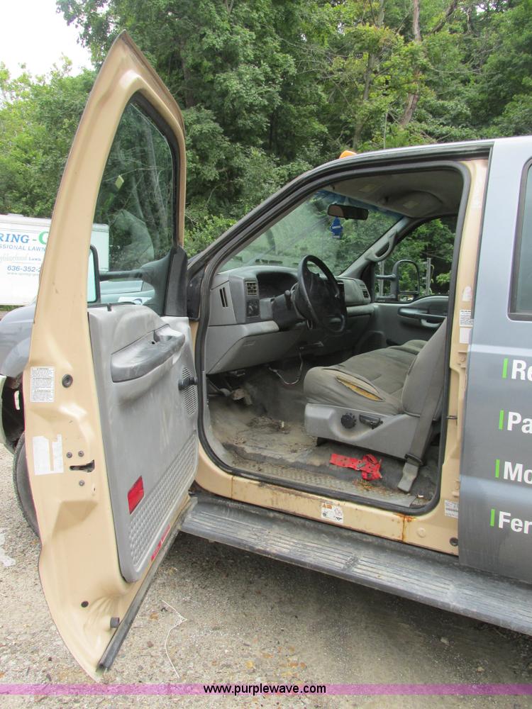 image for item K5102 2002 Ford F450 Super Duty XL Crew Cab dump flat bed truck