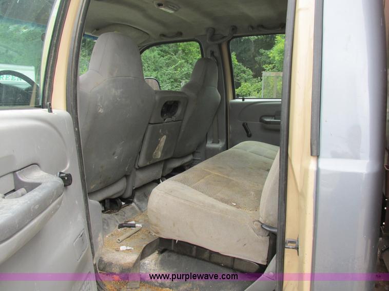 image for item K5102 2002 Ford F450 Super Duty XL Crew Cab dump flat bed truck