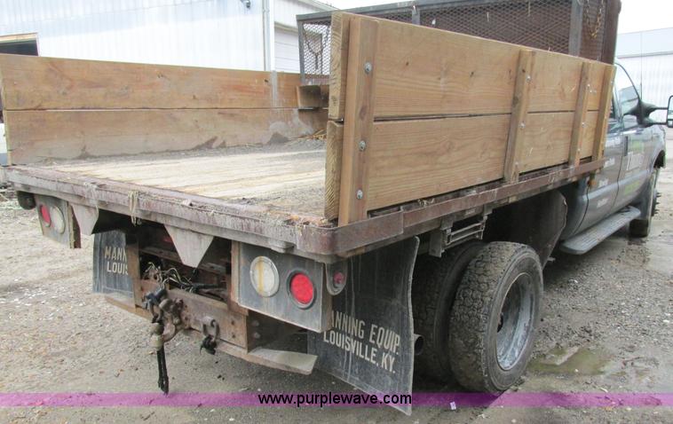 image for item K5102 2002 Ford F450 Super Duty XL Crew Cab dump flat bed truck