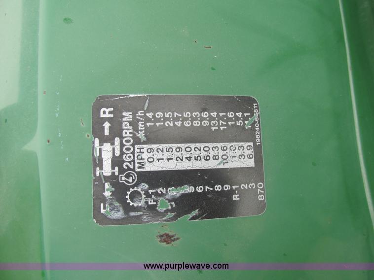 image for item K5129 1994 John Deere 870 MFWD tractor