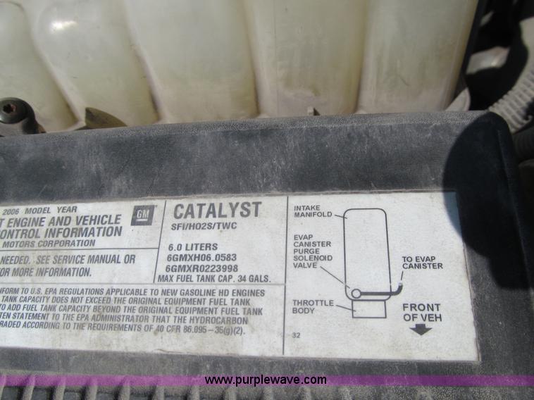 image for item K6318 2006 Chevrolet Silverado 2500HD pickup truck