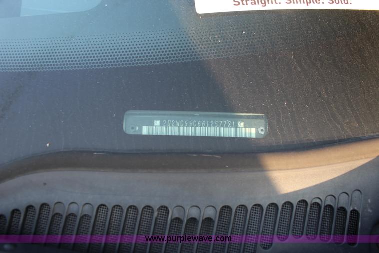 image for item K8732 2006 Pontiac Grand Prix GXP