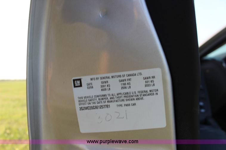 image for item K8732 2006 Pontiac Grand Prix GXP