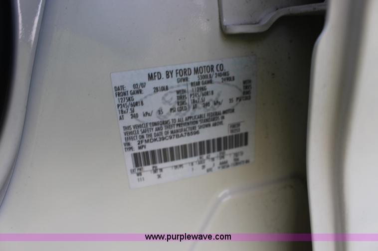 image for item K8734 2007 Ford Edge SEL Plus SUV