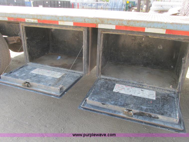 image for item A8854 1998 GMC C7500 flat bed truck with crane