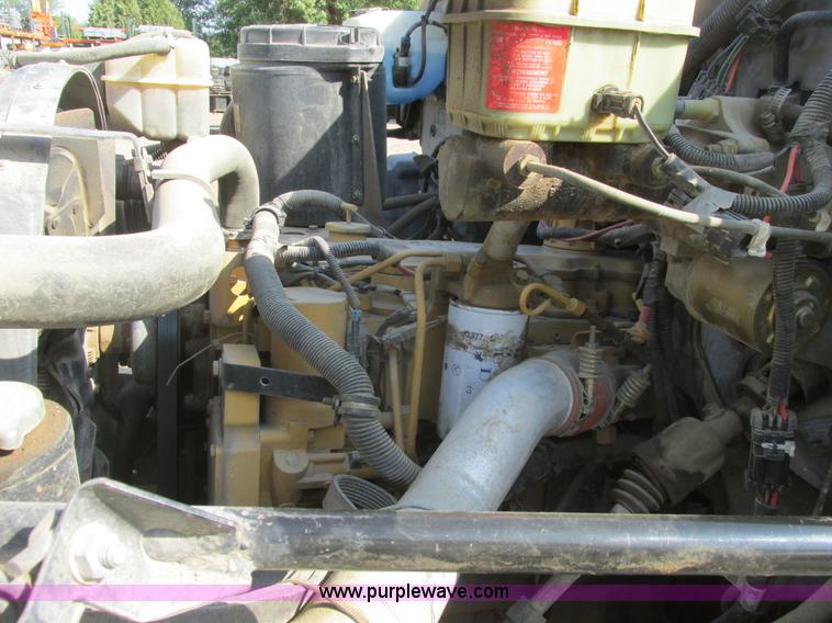 image for item A8854 1998 GMC C7500 flat bed truck with crane