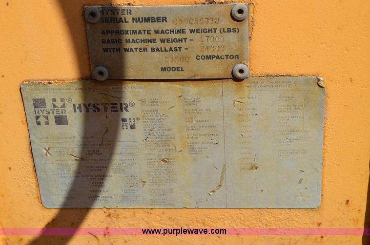 image for item AX9414 Hyster C350C double drum roller