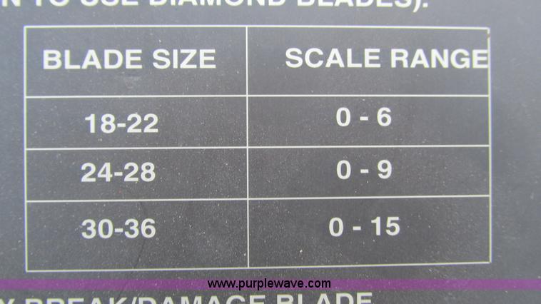 image for item AY9755 Miller concrete saw