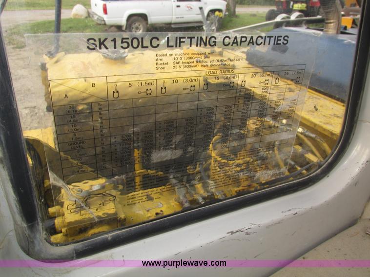 image for item H1186 Kobelco SK150LC excavator