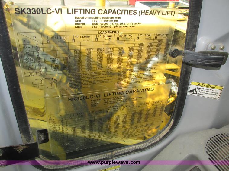 image for item H1187 2001 Kobelco SK330LC excavator