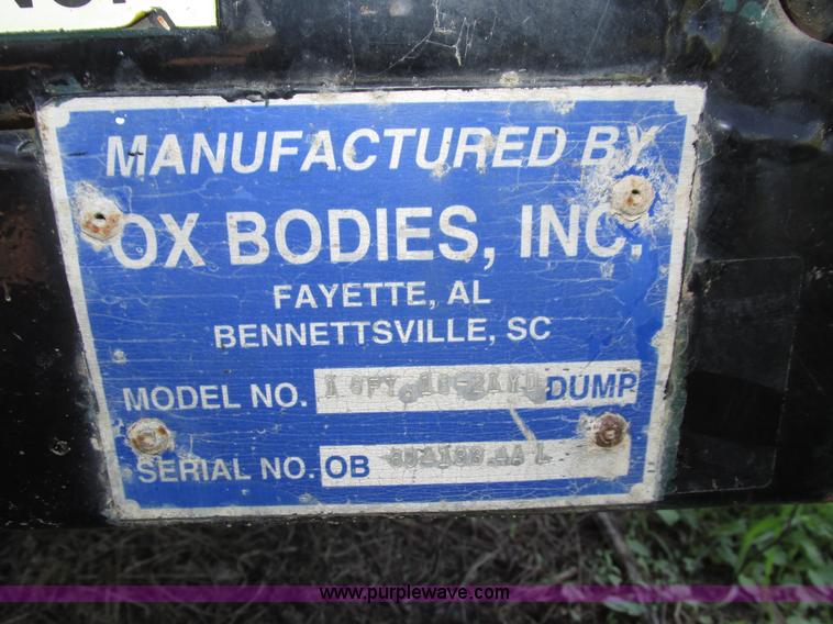 image for item H1229 Ox Bodies 16FT.18-21YD Dump truck body