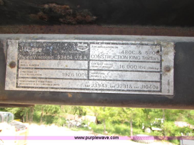 image for item H1231 1978 Case 580C backhoe