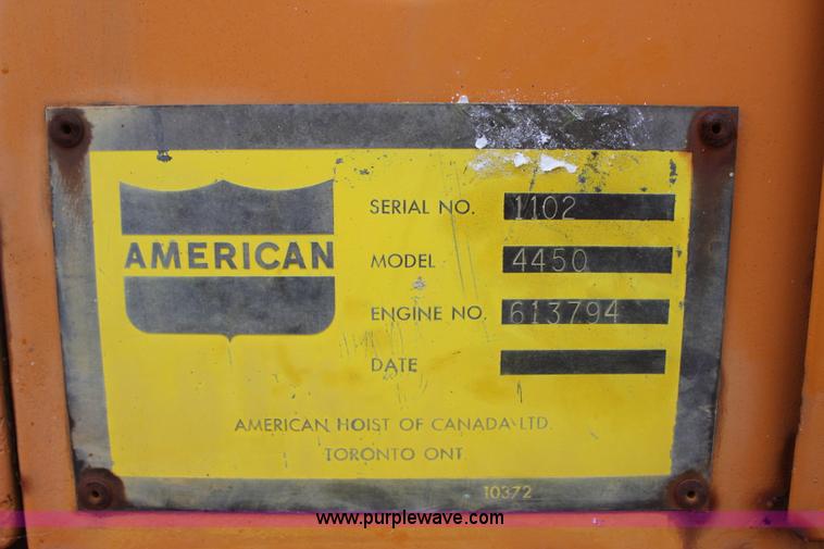 image for item J4451 1969 American 4450 crane truck