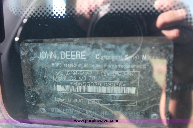 image for item J4475 2007 John Deere 9520 4WD tractor