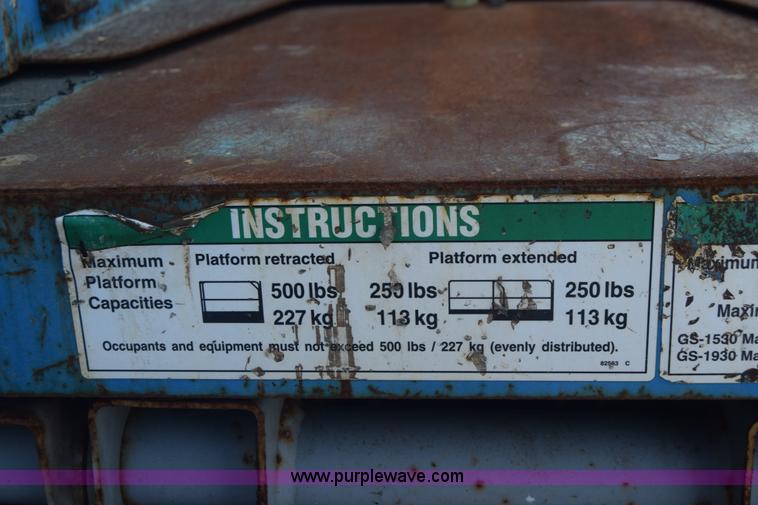 image for item J7769 Genie GS-1930 scissor lift