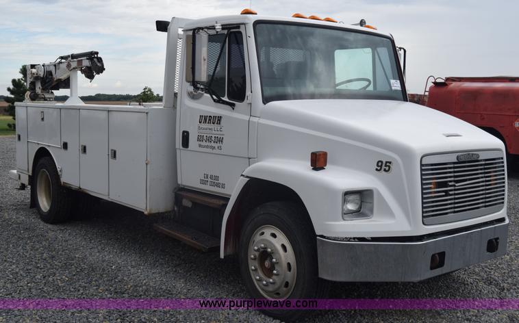 image for item J8192 1993 Freightliner FL70 service truck with crane