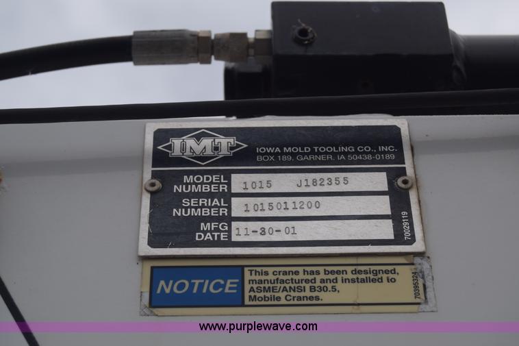 image for item J8192 1993 Freightliner FL70 service truck with crane