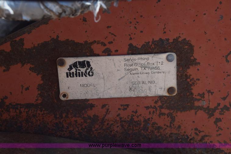 image for item J8195 2003 Rhino FL15M batwing mower