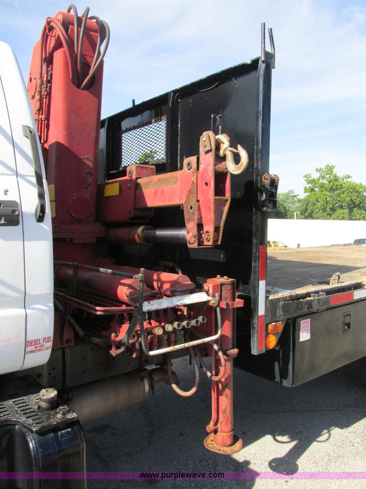 image for item K5094 1997 GMC C7500 flat bed truck with crane