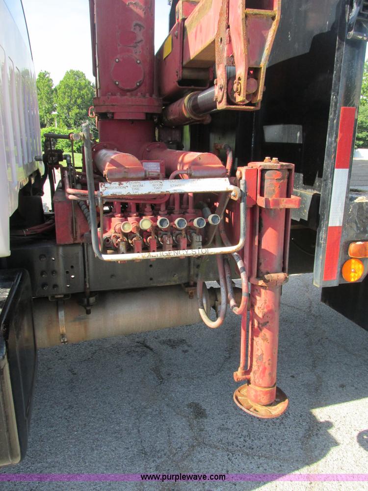 image for item K5094 1997 GMC C7500 flat bed truck with crane