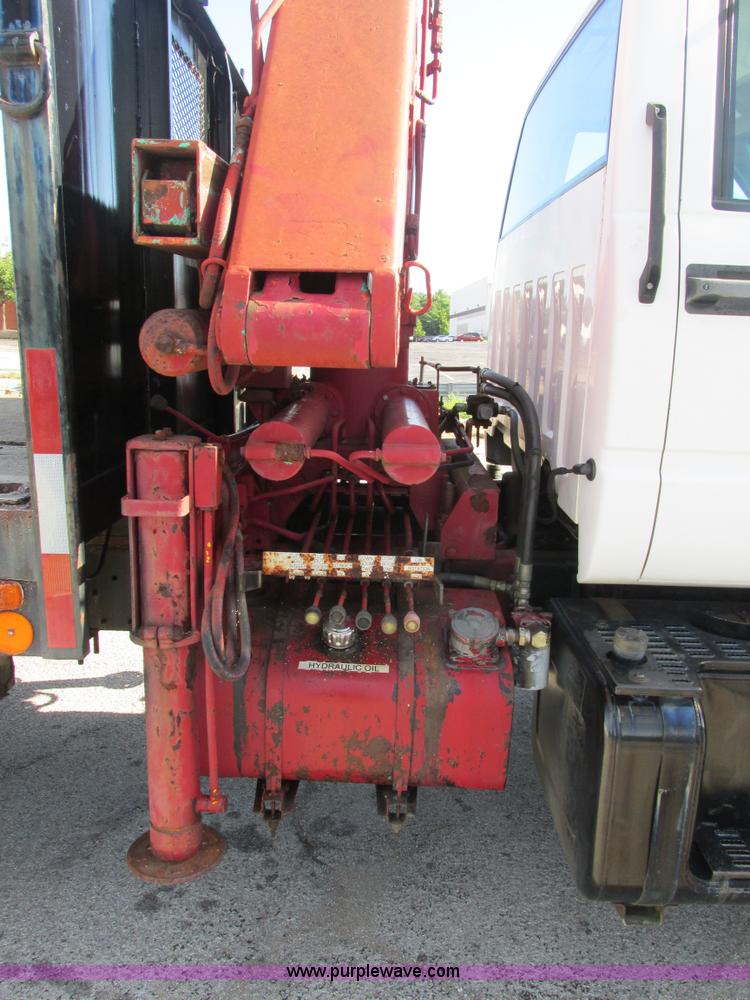 image for item K5094 1997 GMC C7500 flat bed truck with crane