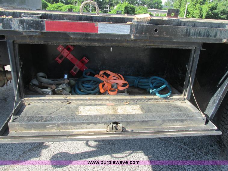 image for item K5094 1997 GMC C7500 flat bed truck with crane