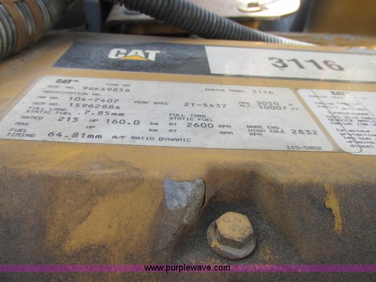 image for item K5094 1997 GMC C7500 flat bed truck with crane