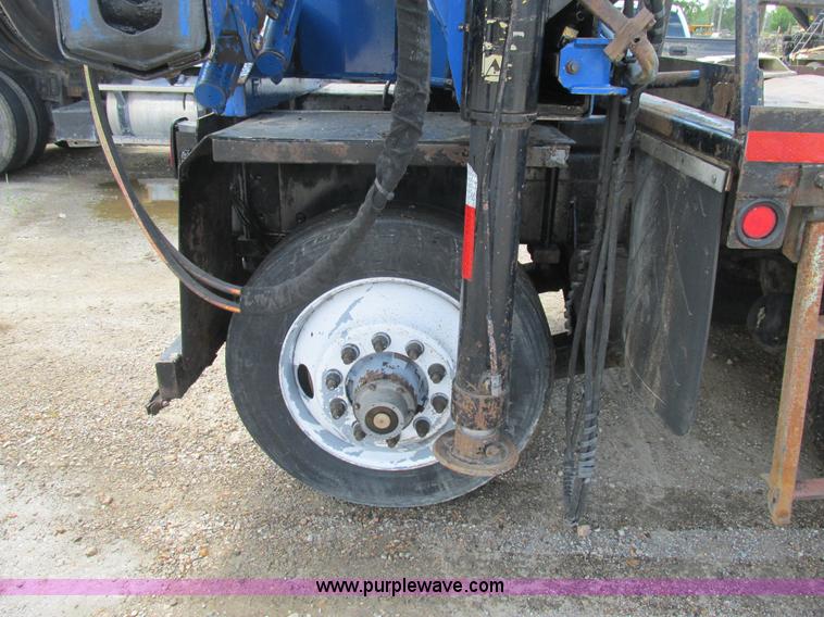 image for item K5108 1999 Freightliner FL112 flatbed truck with crane