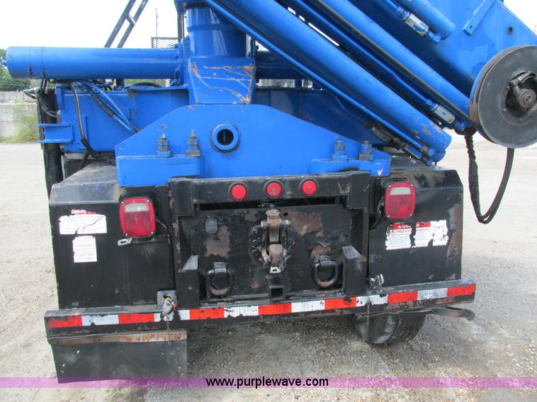 image for item K5108 1999 Freightliner FL112 flatbed truck with crane