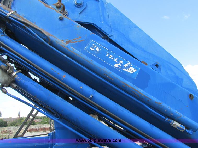 image for item K5108 1999 Freightliner FL112 flatbed truck with crane