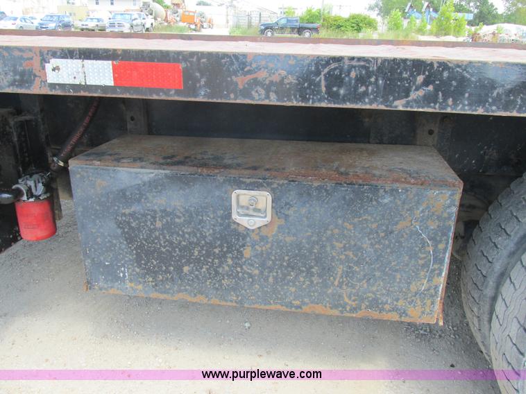 image for item K5108 1999 Freightliner FL112 flatbed truck with crane