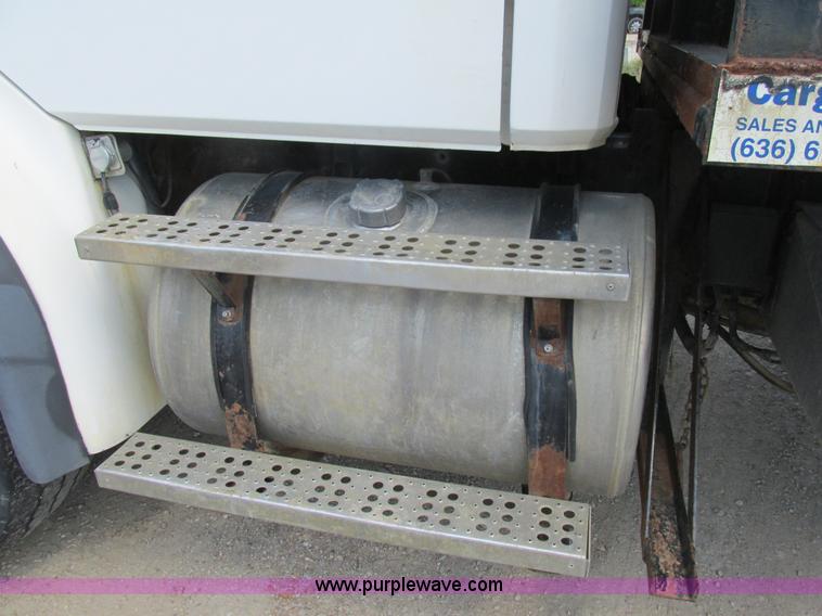 image for item K5108 1999 Freightliner FL112 flatbed truck with crane