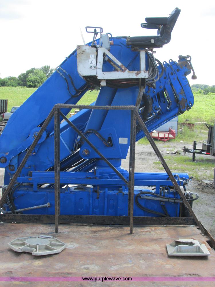 image for item K5108 1999 Freightliner FL112 flatbed truck with crane