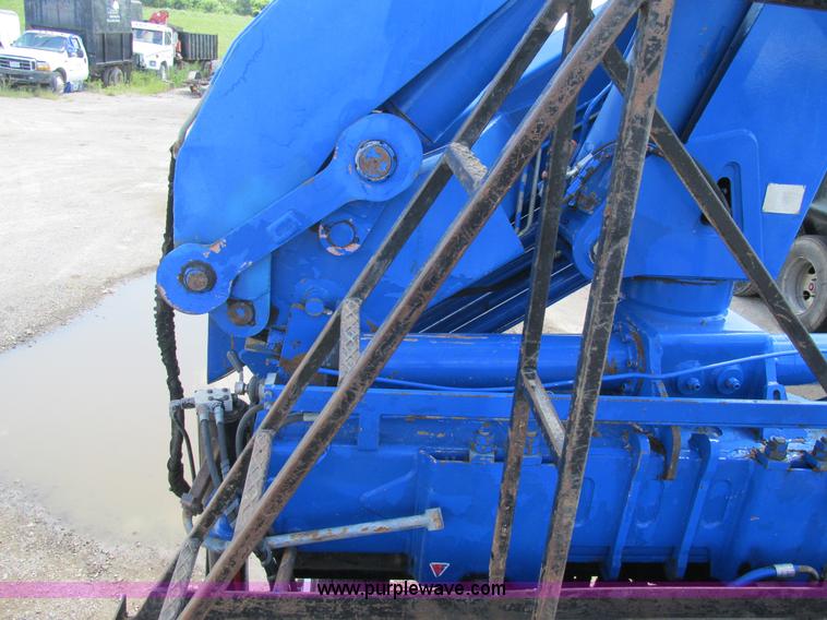 image for item K5108 1999 Freightliner FL112 flatbed truck with crane